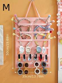 1/2 件壁挂式发饰和眼镜收纳袋、发饰展示架、头饰收纳挂袋、毛毡发饰收纳袋、太阳镜收纳袋、分类收纳展示袋、门上悬挂式发夹收纳架、性别揭秘派对、生日、婚礼、派对的完美选择、送给同事、朋友和家人的完美礼物、返校礼物