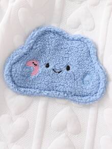 2 件新生儿可爱熊印花长袖连体衣和帽子套装，简约时尚睡衣 - 白色 - 查看 4