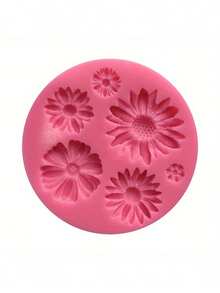 1pc Mini Sunflower Candle Mold, 3d Flower Silicone Mold For Soap Resin Clay, Diy Crafts Candle Making Tool