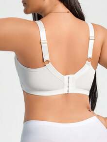 DesireSculpt 1 Áo ngực không dây ren chắp vá cỡ lớn - Đen và trắng - Xem 2