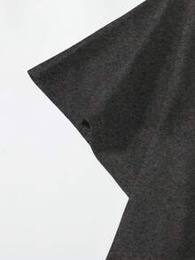 Lunelith SHEIN Lunessa Modisches und Lustiges Kurzarm T-Shirt mit Rundhalsausschnitt und bedrucktem Katzenmuster für Frauen