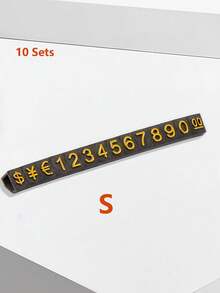 10Sets Mini Adjustable Price Tag Sets, Price Three-Dimensional Number Signs, Snap Design, Easy To Install, Can Be Used For Jewelry, Watches And Daily Office Display Price Signs, Suitable For Display Stands, Small Counters, Jewelry Retail Stores, Automatic Vending Machines, Store Decorations - Multicolor - View 12