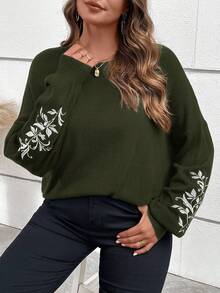 EMERY ROSE 女式黑色连帽开衫秋季女装、西部女装、冬装 - 軍綠色 - 查看 6