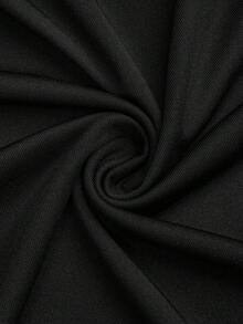 Sweetra 大码圆领长袖修身短款喇叭袖多色修身秋冬上衣 T 恤 - 彩色 - 查看 18