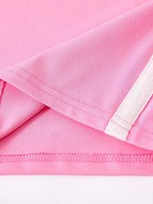 JNSQ Tween Girl Outfit Sets, Children Autumn/Winter Sports Suits, Girls Fitted Round Neck Front Graphic Letter Print T-Shirt Paired With Loose Drawstring Bow Pants 2-Piece Set, Suitable For Autumn/Winter Daily Wear, Outdoor Activities, Vacation, Streetwear, Party And Casual Fall