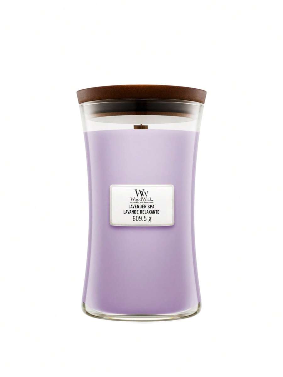 Lavender Spa Large Hourglass Candle 610 G - Lavender Spa - View 1