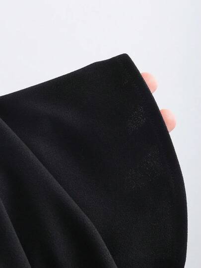 Sweetra New Neck Preppy Chic Flared Line Puff Sleeve Mini Dress, Dress view 6