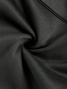 PAVTROS Men's Casual Loose Drawstring Sweatpants, Street Style - Black - View 7