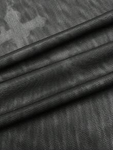 StreetHx Women's Black Mesh Pearl Necklace, Off Shoulder/Oblique Shoulder Y2K Sexy Punk Rock 2000s Style Casual Long Sleeve T-Shirt - Black - View 6