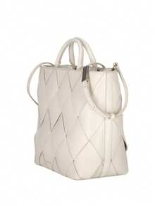 Calvin Klein Women's Spacious Premium Portable Casual Outdoor School Beige K60K613176-67U - White - View 3