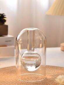 1pc Glass Flameless Essential Oil Diffuser, Home & Bedroom Fragrance Aromatherapy Dispenser, Bathroom Odor Eliminator, Fragrance Decor Bottle