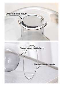 1pc Glass Flameless Essential Oil Diffuser, Home & Bedroom Fragrance Aromatherapy Dispenser, Bathroom Odor Eliminator, Fragrance Decor Bottle