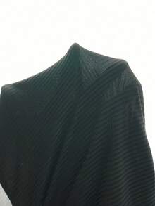 Elenzga Áo thun nữ cỡ lớn màu tương phản kiểu Pháp thanh lịch, viền cánh hoa màu trắng, áo chui đầu cổ đứng, thích hợp mặc làm lớp lót mùa đông, mặc riêng mùa thu/xuân, thời trang tối giản và trẻ trung - Nhiều màu - Xem 7