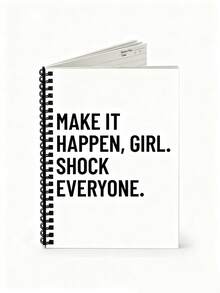 1 PC Funny Notebook, 5.5" X 8.3" Spiral Notebook, Motivational Notebook Journal And Notebook For Women, Girl Boss Journal, Team Building Gift - Multicolor - View 2