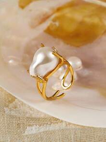 Opalesca Y2K/Mom/Women/Girl/Fall/Autumn/Winter/Festival/Holiday/Vacation/Old Money/Halloween Ring,Holiday,Vacation,Party,ElEGANT,PREMIUM,PEARL,For Mom/Women/Girl/Mother,Fall/Autumn/Winter,Outfits,Old Money,Premium,Pearl,Elegant,Fairycore/Fairy