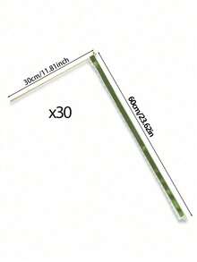 10/20/30 件丝带魔杖，配三重蕾丝丝带和金铃铛派对魔杖，派对礼品彩带丝带棒魔法仙女棒，用于婚礼装饰（绿色）