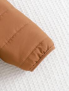 Cozy Pixies 女婴加厚连帽长袖外套 秋冬款 - 棕色 - 查看 5