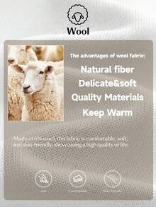 Ontre 2025 秋冬新款女装，四季羊毛混纺，适合万圣节、圣诞节、啤酒节、夜间外出、婚礼宾客、商务休闲、极简主义现代都市风格，白色羊毛混纺毛衣、开衫、上衣、贝壳纽扣、办公室通勤 - 白色 - 查看 7