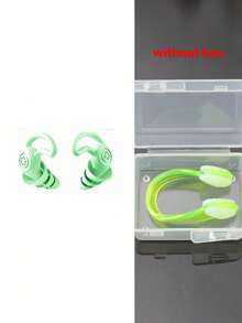 2 piezas Pinza nasal de silicona para natación, tapón de oído, impermeable y antideslizante, adecuado para entrenamiento de natación - Multicolor - Ver 26