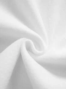 EMERY ROSE Süßer Hund Denim-Muster Damen Große Größen Lässig Sweatshirt - Weiss - Übersicht 6