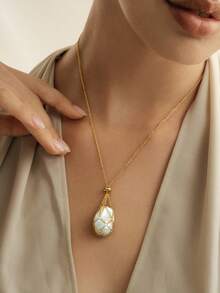 Opalesca 1 pieza Collar colgante de mujer casual y minimalista
