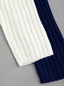 Sweetra 女式休闲纯色罗纹针织开衫背心 - 彩色 - 查看 6