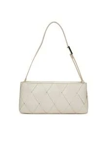 Calvin Klein Woven Elongated Women Shoulder Bag White - White - View 1