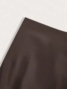 Firerie Plus Size Elegant Black Maxi Skirt, Suitable For Casual Outings, Afternoon Tea, Gatherings, Dates, Fall,Fall Clothes For Women