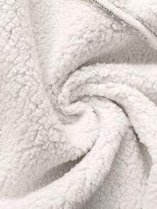 SHEIN Clasi Áo khoác dày lót da và lông thú giả dành cho nữ, thích hợp cho việc đi làm, đi chơi và tụ tập vào mùa đông - Màu nâu  Mocha - Xem 7