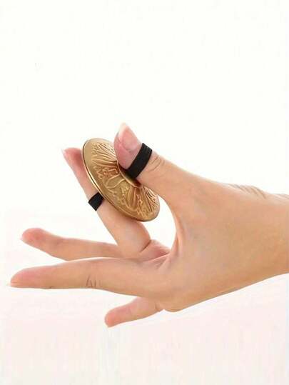 2pcs Creative Finger Cymbal Instruments, Goldfinger Cymbal Fun Instruments, Party Game Supplies, Stage Performance Accessories, Gifts And Collectibles, The Most Affordable Items, Holiday Gifts