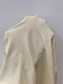 Glamine 女士优雅性感扭纹 V 领收腰长裙（浅黄色），适合派对、日常穿着、花园聚会