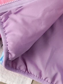 SHEIN Playful Pals 女宝宝秋冬外套休闲风格彩色保暖幼儿夹克 - 彩色 - 查看 7