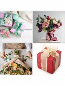 25 码双金边缎带 0.6/1/1.5/2.5/4 厘米，多色丝带，适用于礼品包装、工艺品、发饰、婚礼派对装饰