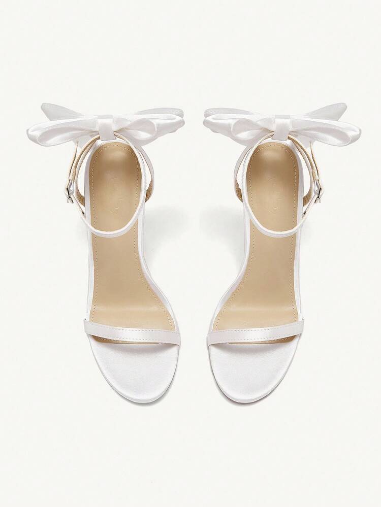 CUCCOO CHICEST Sandalias de tacón alto con decoración de lazo, adecuadas para fiestas, eventos, Año Nuevo, Día de San Valentín