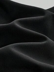 Ontre Robe décontractée 2 en 1 à manches longues avec col contrasté pour préadolescentes - Noir et Blanc - Voir 5