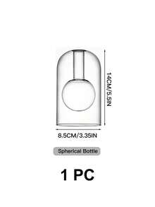 1pc Glass Flameless Essential Oil Diffuser, Home & Bedroom Fragrance Aromatherapy Dispenser, Bathroom Odor Eliminator, Fragrance Decor Bottle