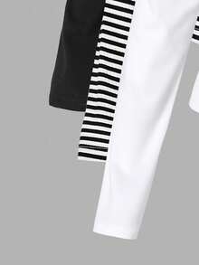 Bộ 3 áo thun trơn màu và sọc hở lưng đa năng cho bé gái tuổi teen - Nhiều màu - Xem 7