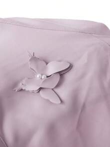 Modelyn Rozkloszowane arabskie sukienki dla kobiet z romantycznymi zdobieniami z motyli 3D i kryształków