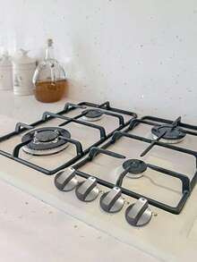 4Pcs 6MM/8MM Gas Hob Knobs Silver Cooker Hob Knobs Universal Gas Stove Knobs Metal Gas Hob Switch For Kitchen Cooker Gas Stove Oven Cooktop - Silver - View 3