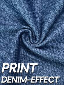 EMERY ROSE 大码女式无缝腰部仿牛仔紧身裤 - 浅蓝色水洗弹力瑜伽裤，适合休闲健身，高腰收腹修身裤