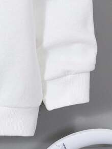 Attitoon Áo sweatshirt phong cách vintage, họa tiết ngôi sao, chữ thập, túi ngực, grunge, punk, gothic tối màu, dáng rộng, dày dặn, phù hợp cho mùa thu/đông, phong cách đường phố, sành điệu, Y2K. - trắng - Xem 10