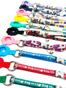 PETSIN 1 Stück Haustier-Tracker-Schutzband; Haustier-Tracker-Schutz; verstellbare Größe Halsband; tragbarer abnehmbarer Tracker-Schutz; Haustier-Halsband; Haustier - Verschiedenfarbig - Übersicht 16