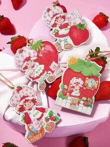 Strawberry Shortcake X SHEIN Cute Cartoon Strawberry Pattern Car Air Freshener,Gift Ideas - Multicolor - View 7