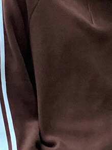 FRIFUL Women's Side Stripe Raglan Sleeve Letter Embroidered Sweatshirt,Long Sleeve Tops,Fall Clothes