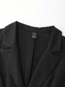 Franclia Mono de vestir elegante de manga larga con cuello de solapa para mujer