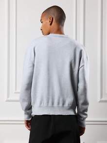 SUMWON Regular Modern Button Front Knit Cardigan Sweater Winter Cozy Ribbed Trim Casual Loungewear Classic Everyday Essential Layering Piece - Blue - View 3