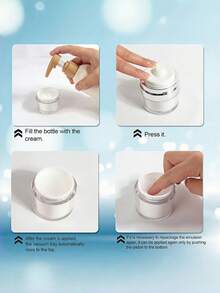 15ml/30ml/50ml/100ml 真空泵瓶，真空面霜罐，可再填充保湿霜分配器，按压式泵瓶，适用于乳液、精华液、化妆品、旅行和浴室存储” - 彩色 - 查看 8