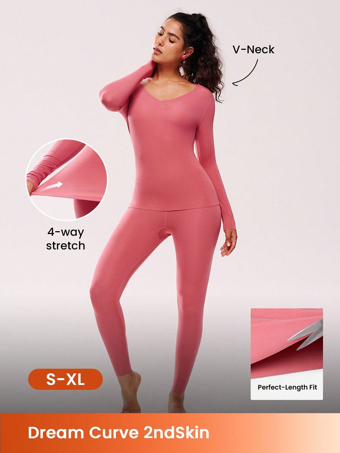 Women's Thermal Underwear Lightweight And Warm Set