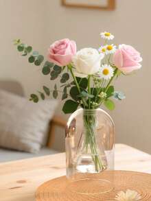 1pc Glass Flameless Essential Oil Diffuser, Home & Bedroom Fragrance Aromatherapy Dispenser, Bathroom Odor Eliminator, Fragrance Decor Bottle