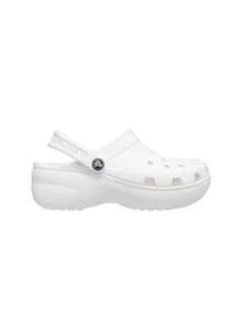 Crocs Classic Platform Womens Clog White CR206750 WHI - White - View 1